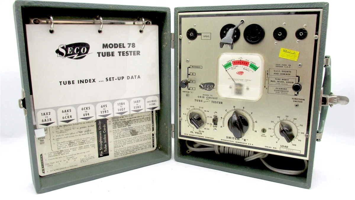 SECO Vacuum Tube Testers for sale | eBay SECO Vacuum Tube Testers for sale | eBay