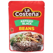  La Costena Refried Black Beans Pouch 220g
