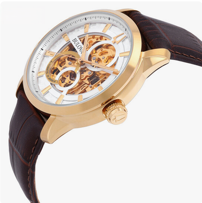 Bulova ブローバ/ 97A138 スケルトン 革ベルト Bulova 97A138 Wrist Watch for Men for sale online | eBay