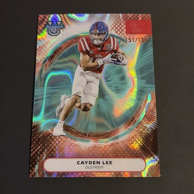 2025 Bowman University Best Cayden Lee #94 Aqua lava Refractor RC /199 Ole Miss