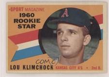 1960 Topps Sport Magazine 1960 Rookie Star Lou Klimchock #137 0z0n