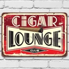 Cigar Lounge Metal Sign Vintage Retro Speakeasy Bar Garage Man Cave Decor