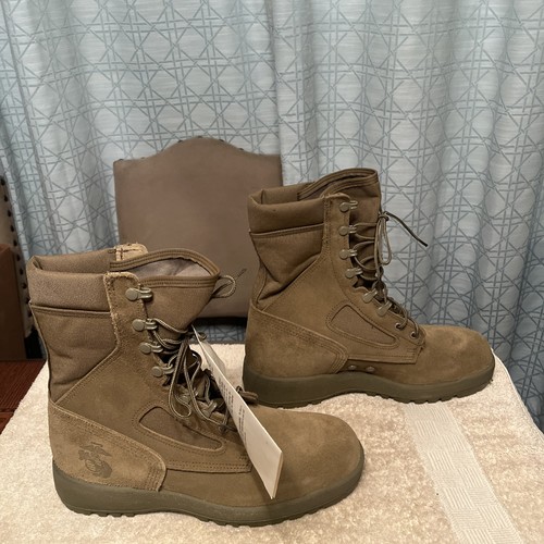 Marine Corp Combat Boots Mens McRae Hot Weather Brown USMC Military Sz 9.5 R New - Picture 3 of 9