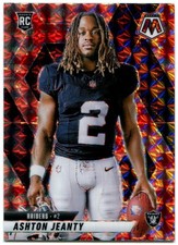 2025 Panini Mosaic #287 Ashton Jeanty Red Camo Rookie Variation Raiders
