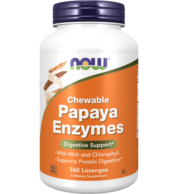 Now Foods Chewable Papaya Enzymes 360 Tab