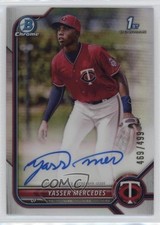 2022 Bowman Chrome Prospect Refractor 469/499 Yasser Mercedes #CPA-YMS Auto 1cc7
