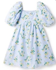 Janie and Jack Tween Floral Bubble Sleeve Sweetheart Dress 100 Cotton Size 18