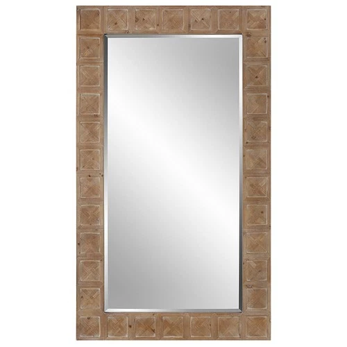 Uttermost 09819 Ranahan 42" W x 72" H Rectangular Framed Bathroom - Brown - Picture 1 of 5