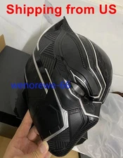 US Ship!!! 1:1 Black Panther Helmet Wearable Cosplay Mask Prop w/LEDS Killerbody