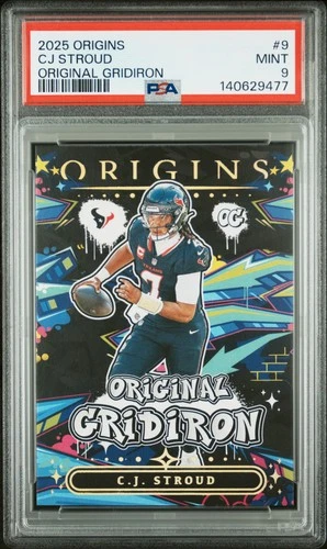 2025 PANINI ORIGINS ORIGINAL GRIDIRON #9 CJ STROUD PSA 9