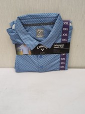 Callaway Men's Moisture Wicking Performance Golf Polo Sz 2XL Regatta AM6