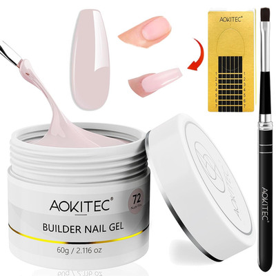 Aokitec Builder Gel Für Nägel: 60G Nudes-Rosa Aufbaugel Für Gel Hard Gel Mit Nai