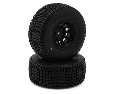 JConcepts Dirt Trac Pre-Mounted Dirt Oval Tires (2) (Slash Front)