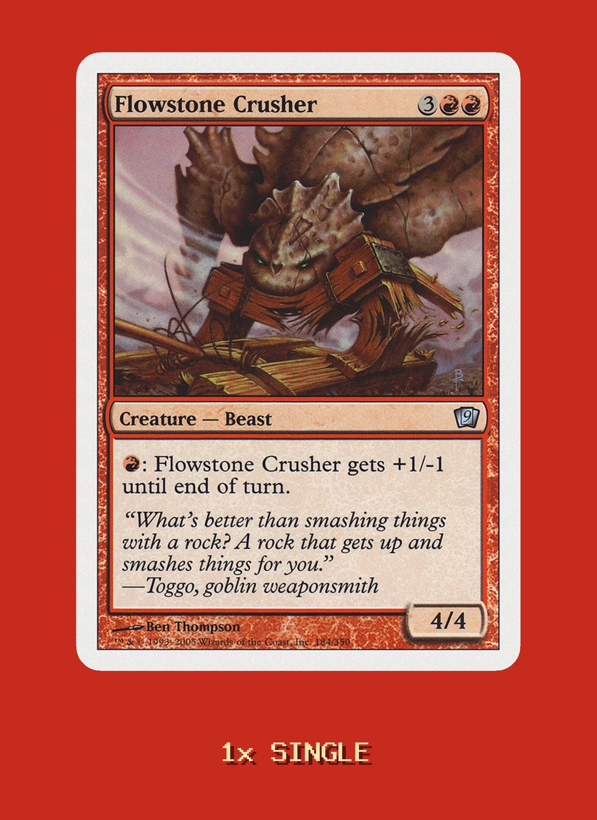 Flowstone Crusher #184 9th Edition NM MTG