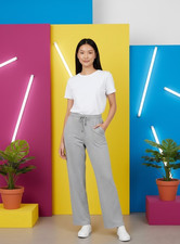 Womens Open Hem Joggers Ladies Tracksuit Bottoms Fleece jogging Trousers Pants