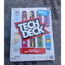 Tech Deck DLX Pro 10 Pack Boards Spin Master Age 6+ Element Flip Almost PLANB