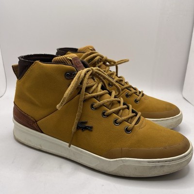 Lacoste Senf High Top Turnschuhe Thinsulate Herren Größe UK 7 (R9)