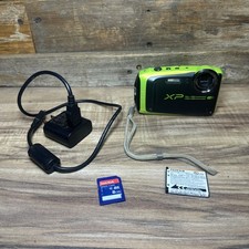 Fujifilm FinePix XP90 Waterproof Digital Camera Bundle - Green 8gb