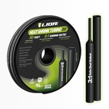 3/8" Heat Shrink Tubing 3:1 Adhesive Lined - Dual Wall Marine Grade Shrink Wr...