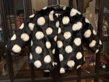 Kate Spade 3T Black And White Dot Jacket