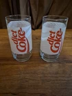 Set of 2 Vintage DIET COKE Glasses