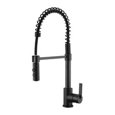 Euro Spring Single-Handle Pull-Down Sprayer Kitchen Faucet W/Accessories Rust an
