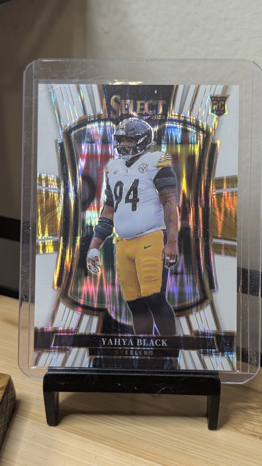 2025 Panini Select - Premier Level Yahya Black #153 White Shock Prizm /799 (RC)