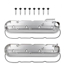 2 Aluminum Valve Cover Set For Cadillac Cts Escalade Esv Ext12570427 2002-2008