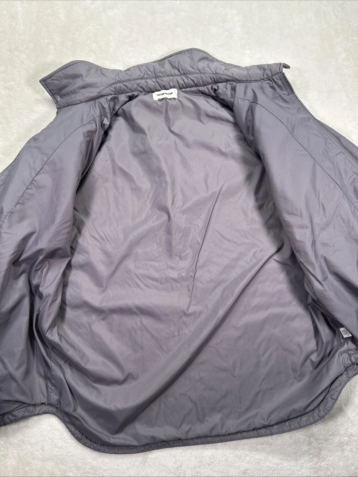 Huckberry Taylor Stitch Gray Utility Nylon Jacket Full Zip Men’s 44 Lightweight - product detail image 6