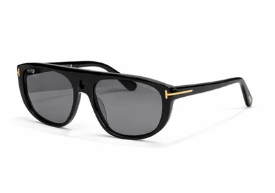 Lunettes de soleil Tom Ford Edward TF1002 noir/gris 58-17-135 mm avec étui ne... - Photo 1/3