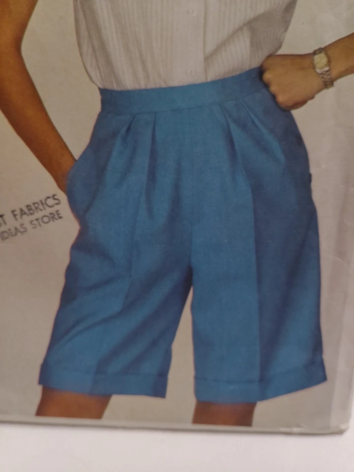 Simplicity ESP 6057 Shorts Shirt Sewing Pattern Ladies 10 12 14 UC Button Front - Image 4 of 4