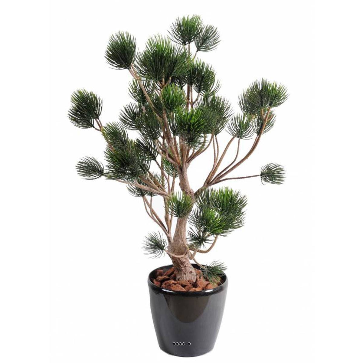 Pin artificiel extérieur sans entretien pot anti-UV résistant soleil gel 90cm