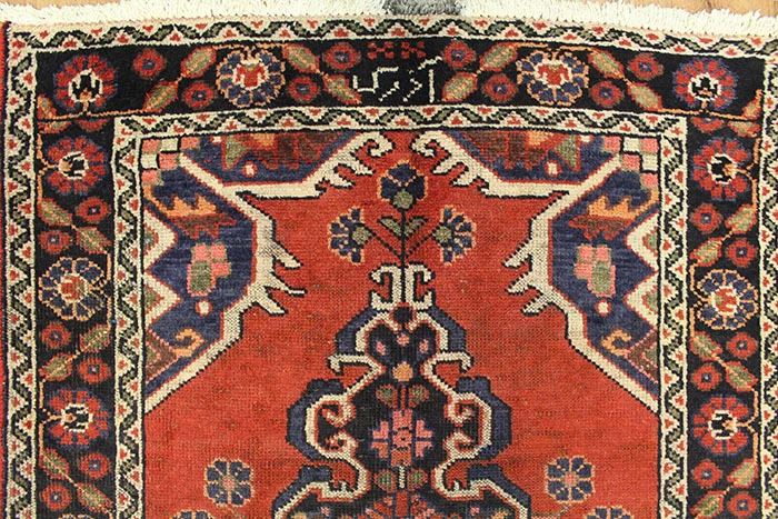 Large Antique PERSAIN Runner Carpet Handmade Oriental Wool Vintage 310 X 108 CM - Image 3 of 4