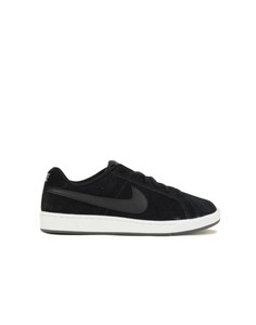 nike suede black trainers