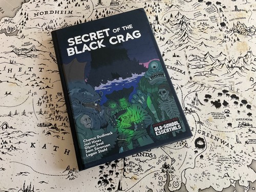 Secret of the Black Crag OSR rpg OSRIC hardcover Silverarm HC - Bild 1 von 4