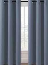 H.VERSAILTEX Curtains Blackout Drapery Panels, Stone Blue 2 Panels, 52  x 84"