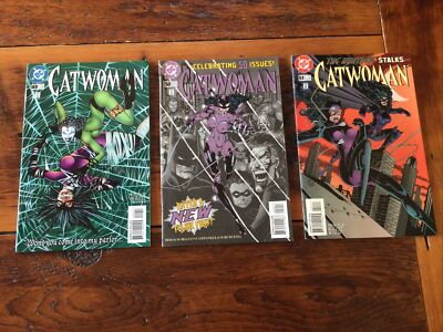Catwoman #49, 50, 51 DC Comics 1997 Sept Oct Nov  Original Lot Of 3 Boarded