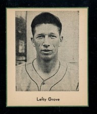 1947 Sports Exchange Miniatures Lefty Grove A's Hand Cut MK On Back LOOK!