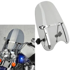 18"x16" Large Smoke Windscreen Windshield For Harley Heritage Softail Road King