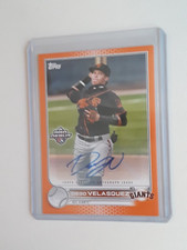 2022 TOPPS PRO DEBUT DIEGO VELAZQUEZ ORANGE PROSPECT AUTO SSP#21/25-GIANT SS