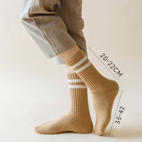 5 /10 Pairs Winter Wool Cashmere Socks Women's Thick Warm Casual Soft Lady Socks - 第 4/23 張圖片