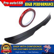 Car Rear Roof Lip Universal Spoiler Wing Tail Trunk Kit Abs Strips Carbon Fiber
