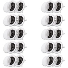 Acoustic Audio Cs-ic63 Flush Mount In Ceiling Speakers With 6.5" Woofers 10 Pair
