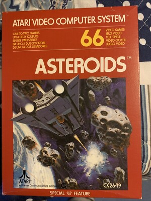Asteroids - Atari CX2649 1979 Vintage Arcade Game - See Desc