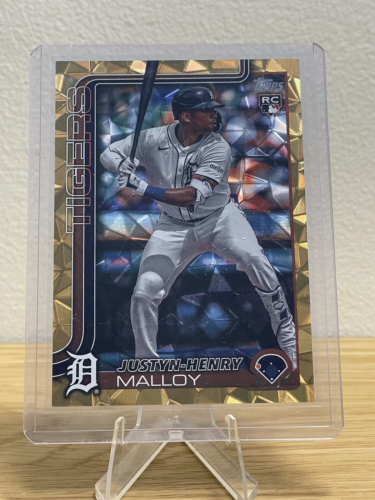 2025 Topps Series 1 - Justyn-Henry Malloy (RC) #269 Gold Diamanté Foil /50