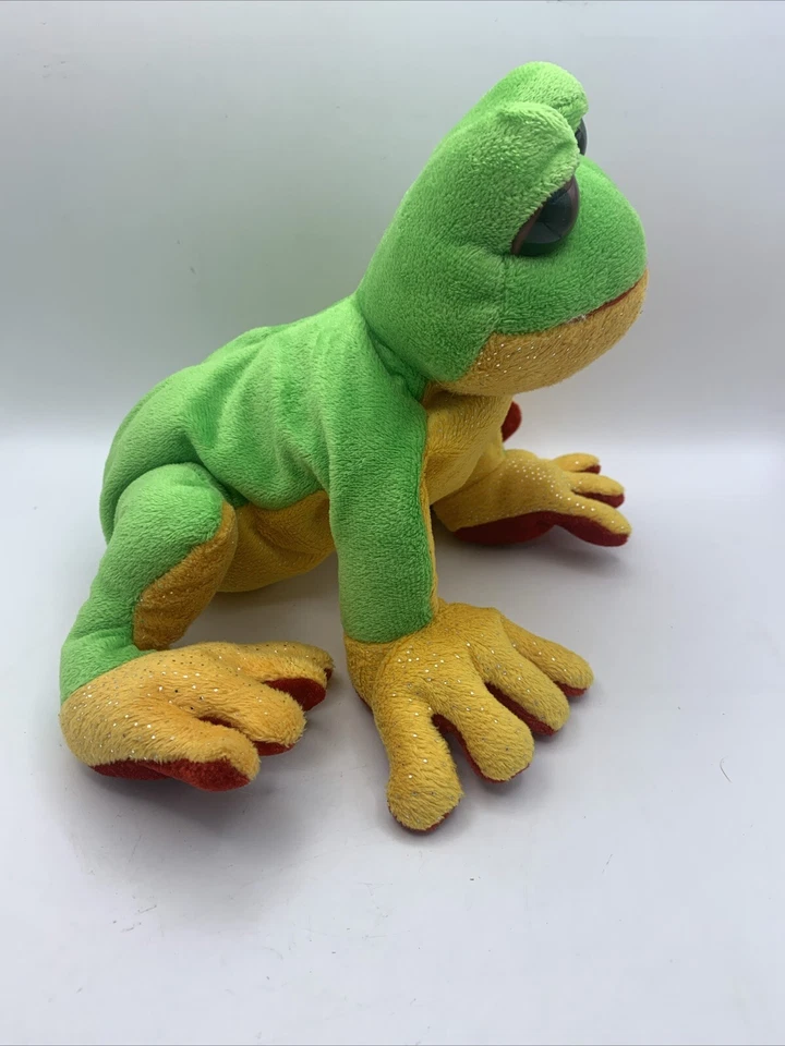WebKinz RARE MANUFACTURERS ERROR WRONG TAG GANZ Tree Frog Plush HM109 No Code - Image 2 of 4