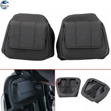 Black Fairing Lower Door Pocket Bag for Harley Tri Glide Ultra Classic FLHTCUTG
