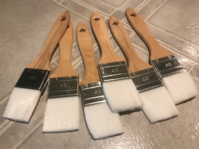 6 Pinceaux en Nylon à Manche Court - Durable, Confortable et Facile à