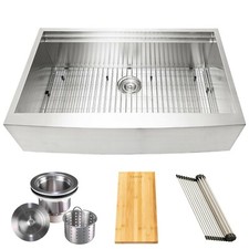 36 Inch 16 Gauge workstation Kitchen sink Undermount Single Bowl Stainless Steel