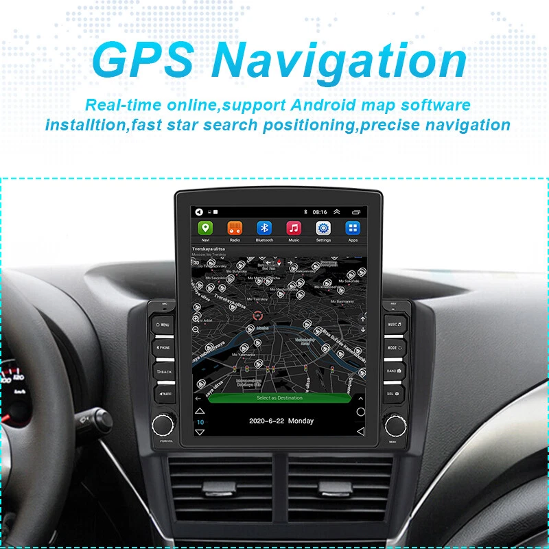 Radio estéreo de coche Android 13 Carpaly 9,7" para Subaru Forester Impreza 2007-2013 Foto 3 de 4